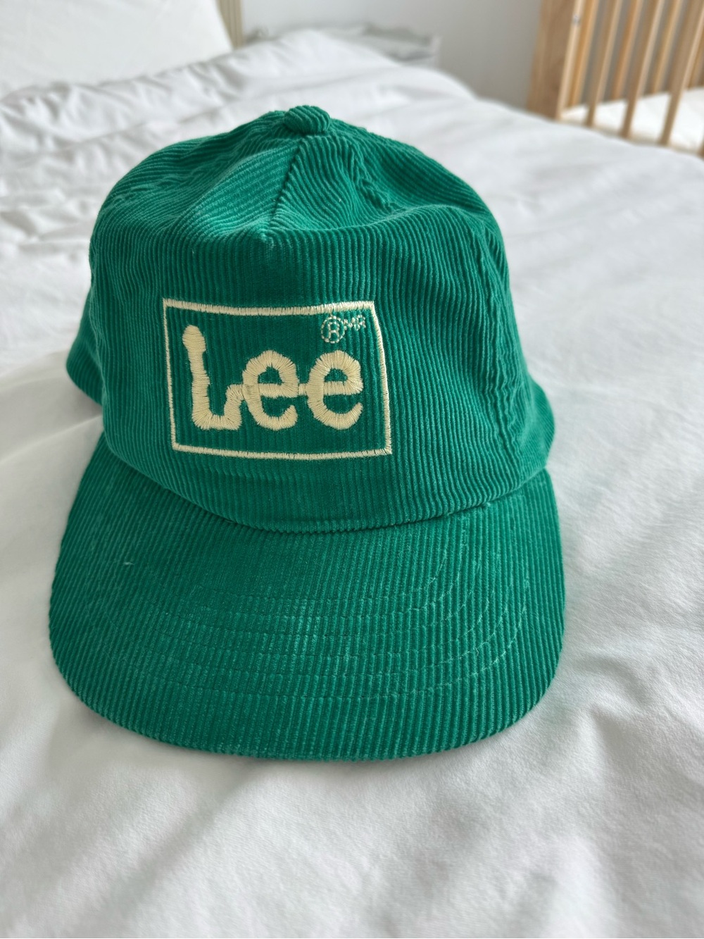 NWOT Lee Emerald Green Corduroy Baseball Cap